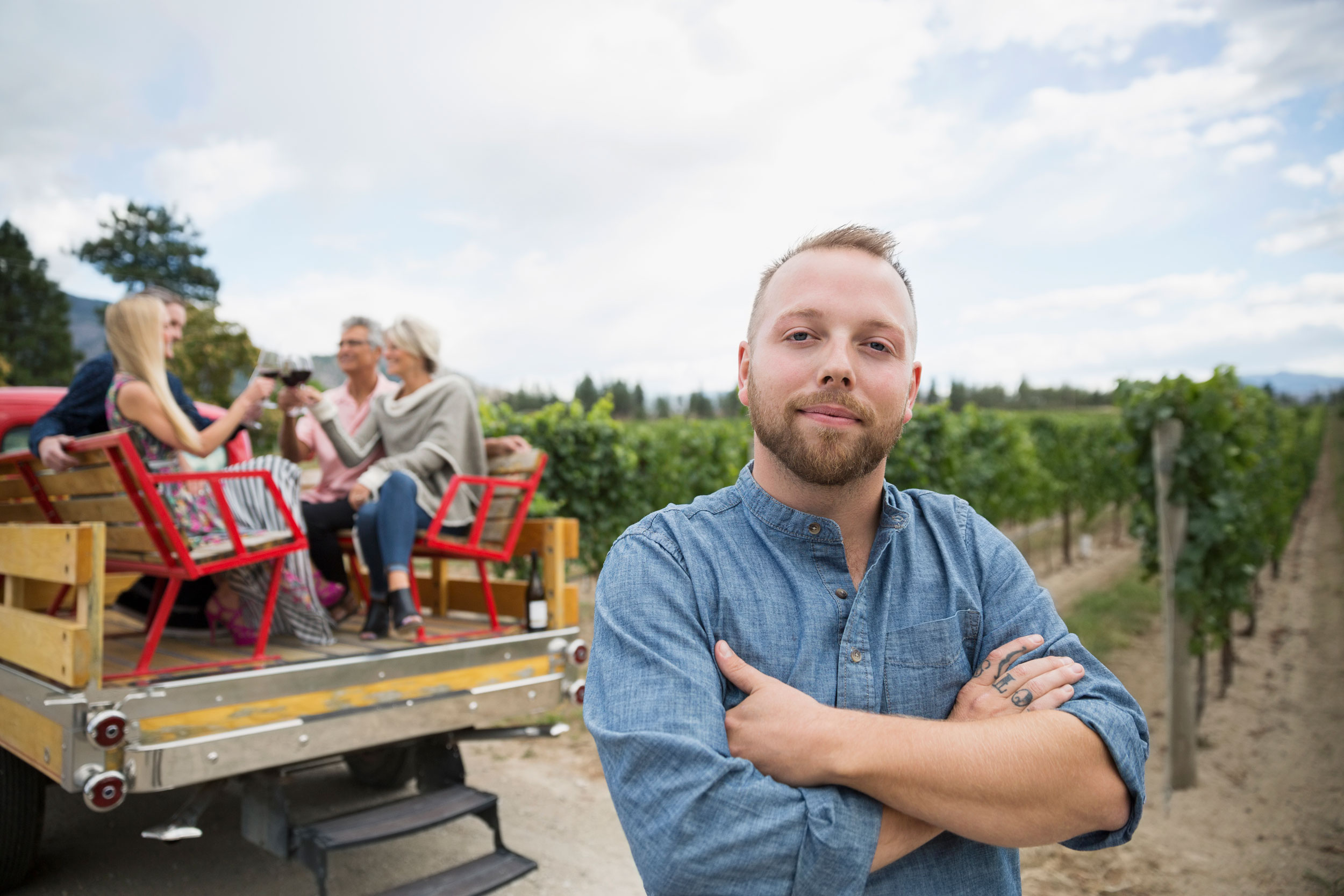 People at a farm